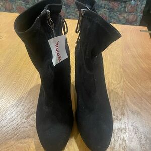 New Circus by Sam Edelman Black Suede Ankle Boots